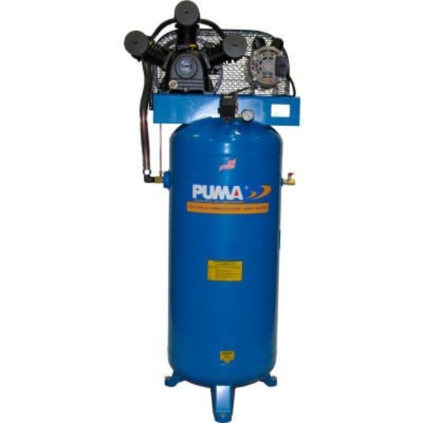 Puma Puma PK-7060V, 6.5 HP, Single-Stage Comp, 60  Gal, Vertical, 135 PSI, 19.5 CFM, 1-Phase 208-230V PK-7060V